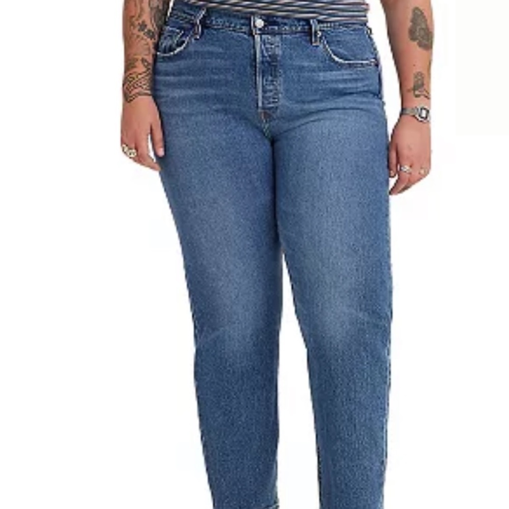 Levi's 501 High-Rise Straight Leg Jeans Size 18